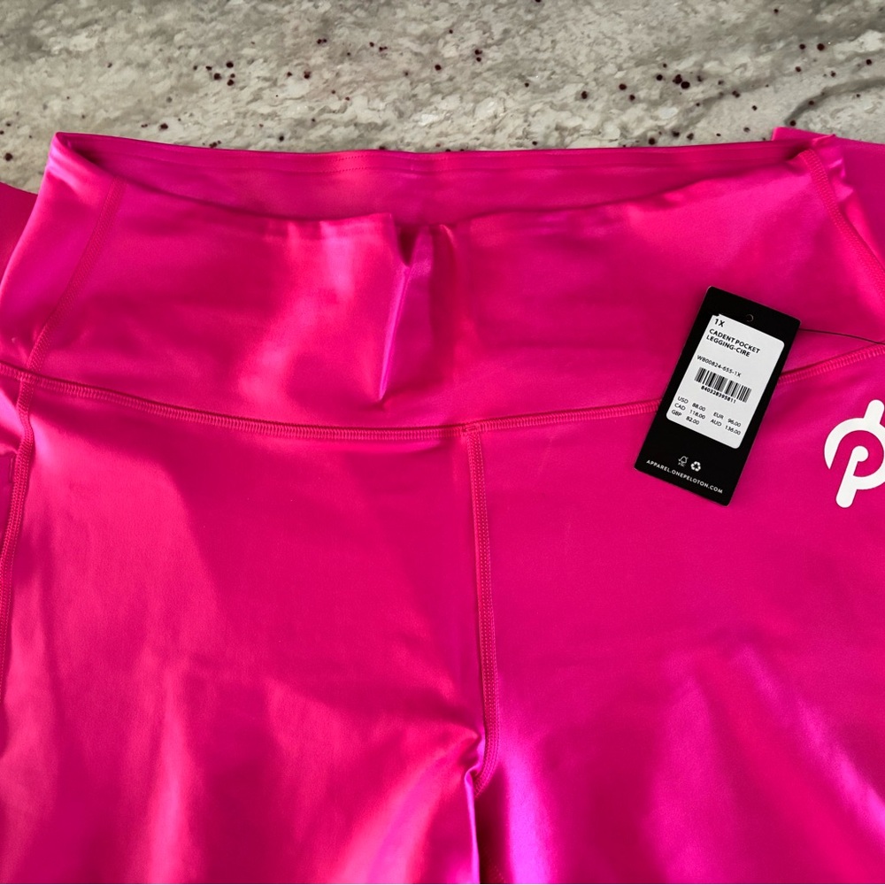 Peloton Women's Bright Pink Bike Leggings